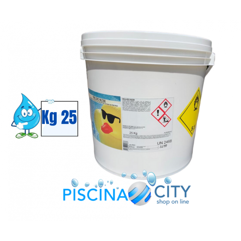 Tricloro 90% 25kg | Cloro Effervescente A Lenta Dissoluzione Pastiglie - Foto 3