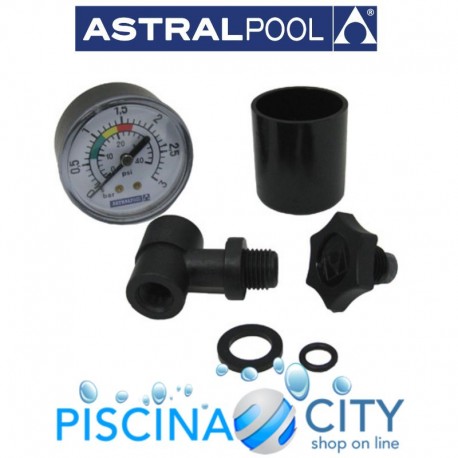 ASTRALPOOL 4404020101 MANOMETRO COMPLETO PISCINA PER FILTRO ASTRAL