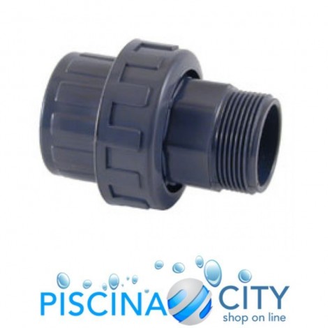 ASTRALPOOL BOCCHETTONE PVC MISTO INCOLLAGGIO FEMMINA E FILETTO MASCHIO ⌀ 32 x 1"